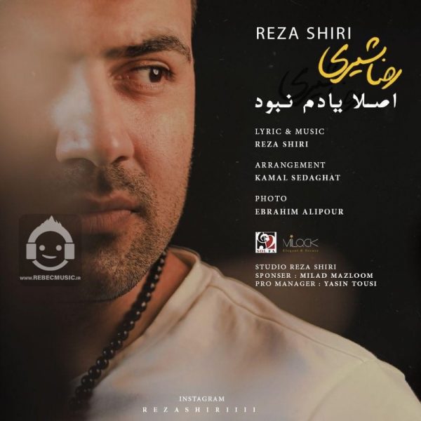 دانلود آهنگ اصلا یادم نبود – رضا شیری